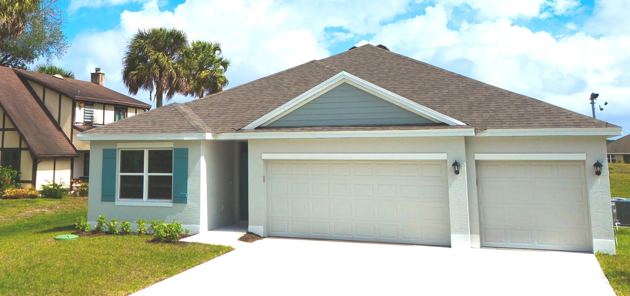 Aerial view of the Madison Plan home in Port St. Lucie