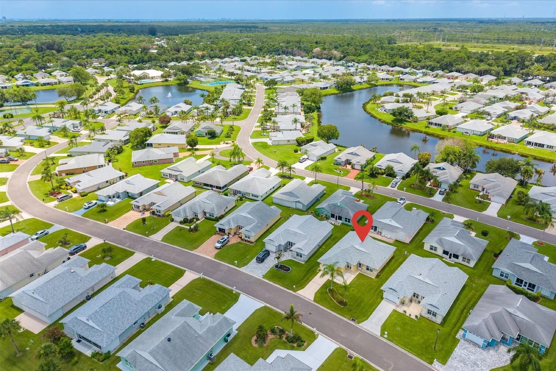 Aerial view — 413 European Ln