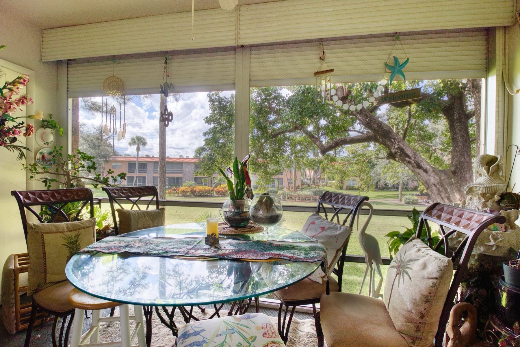 Screened Patio with Golf Course Views