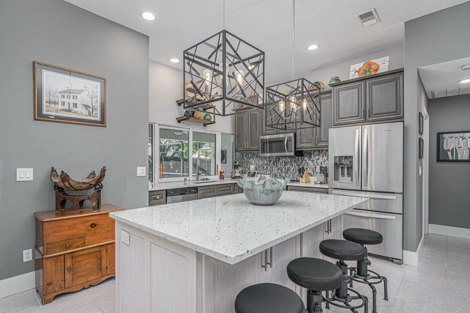 Professional real estate photo of a bathroom vanity